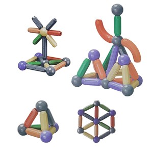 اسباب بازی مگنت مغناطیسی مدل MAGNETIC BLOCK BUILDING کد 200 مجموعه 96 عددی_اسباب بازی