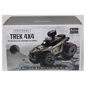 ماشین کنترلی شارژی آفرود دوربین دار قرمز مقیاس 1:12 مدل Protocol Trek 4x4 Rc Car With Live Streaming Hd Camera_اسباب بازی