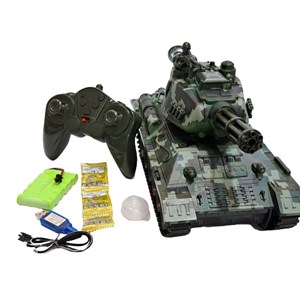 تانک کنترلی شارژی دودزا و تیر پرتاب کن تیر ژله ای مدل Tank Remote Control_اسباب بازی