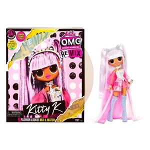 عروسک دخترانه LOL Surprise سری OMG Remix مدل LOL Surprise O.M.G. Remix Kitty K Fashion Doll - 25 Surprises with Music_اسباب بازی