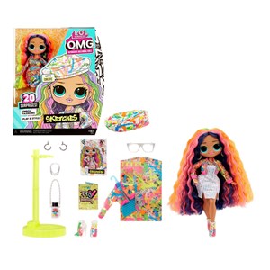 عروسک دخترانه LOL Surprise سری OMG مدل MGA - LOL Surprise - OMG Present Surprise Fashion Doll Sketches_اسباب بازی