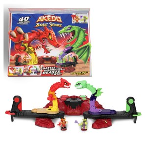 ست مبارزه آکدو Akedo سری Serpent Fury با 2 فیگور مدل Moose - Legends of Akedo - Beast Strike - Serpent Fury Arena_اسباب بازی