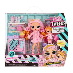پک 2 تایی عروسک های LOL Surprise سری Tweens مدل MGA - LOL Surprise - Tweens - Baby Sitting Party - Ivy Winks with BabyDoll_اسباب بازی