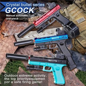 تفنگ اسباب بازی کلت تیر ژله ای سه خشاب شارژی مدل Glock 817 Gel Blaster_اسباب بازی