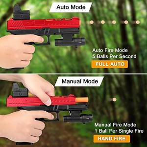 تفنگ اسباب بازی کلت تیر ژله ای سه خشاب شارژی مدل Glock 817 Gel Blaster_اسباب بازی