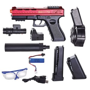 تفنگ اسباب بازی کلت تیر ژله ای سه خشاب شارژی مدل Glock 817 Gel Blaster_اسباب بازی