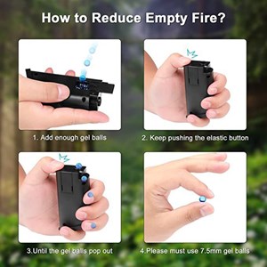 تفنگ اسباب بازی کلت تیر ژله ای سه خشاب شارژی مدل Glock 817 Gel Blaster_اسباب بازی