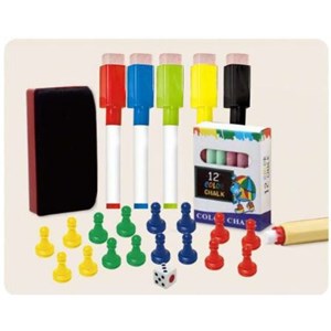 تخته نقاشی دو طرفه به همراه صفحه بازی 27 قطعه مدل Talented Painter Double Face Drawing Board For Kids_اسباب بازی