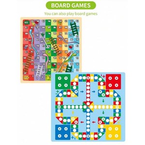 تخته نقاشی دو طرفه به همراه صفحه بازی 27 قطعه مدل Talented Painter Double Face Drawing Board For Kids_اسباب بازی
