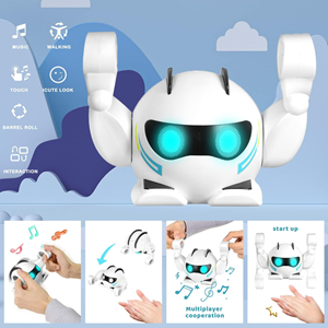 ربات اسباب بازی ملق زن موزیکال مدل غلتکی Rolling Robot_اسباب بازی