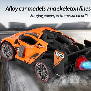 ماشین کنترلی شارژی فلزی دودزا نارنجی مدل speed Racing Drift Stunt Car_اسباب بازی