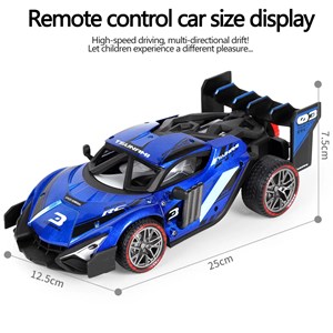 ماشین کنترلی شارژی فلزی دودزا نارنجی مدل speed Racing Drift Stunt Car_اسباب بازی