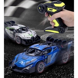 ماشین کنترلی شارژی فلزی دودزا آبی مدل speed Racing Drift Stunt Car_اسباب بازی