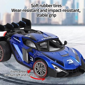 ماشین کنترلی شارژی فلزی دودزا آبی مدل speed Racing Drift Stunt Car_اسباب بازی