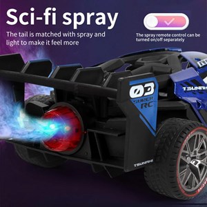 ماشین کنترلی شارژی فلزی دودزا آبی مدل speed Racing Drift Stunt Car_اسباب بازی