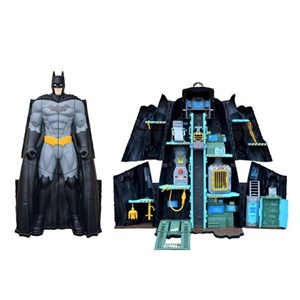 اکشن فیگور غار مخفی 2 در 1 بتمن مدل Spin Master - DC Comics - Bat Tech Batcave, Giant Transforming Playset with Exclusive Batman Figure and Accessories_اسباب بازی