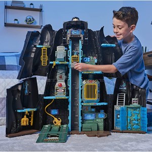 اکشن فیگور غار مخفی 2 در 1 بتمن مدل Spin Master - DC Comics - Bat Tech Batcave, Giant Transforming Playset with Exclusive Batman Figure and Accessories_اسباب بازی