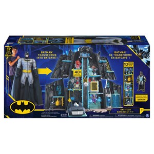 اکشن فیگور غار مخفی 2 در 1 بتمن مدل Spin Master - DC Comics - Bat Tech Batcave, Giant Transforming Playset with Exclusive Batman Figure and Accessories_اسباب بازی