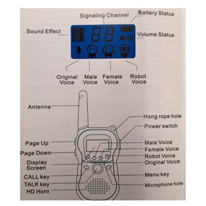 بیسیم اسباب بازی مدل واکی تاکی کودکان مجموعه دو عددی_اسباب بازی