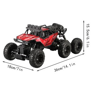 ماشین کنترلی شارژی شش چرخ مقیاس 1:16 مدل Six-wheel Off-Road 2.4GHz Rock Crawler-اسباب بازی