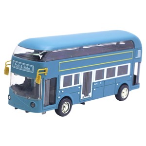 اسباب بازی ماشین فلزی اتوبوس دو طبقه لوکس چراغدار و موزیکال مدل Double-Decker Bus Model_اسباب بازی