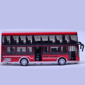 اسباب بازی ماشین فلزی اتوبوس دو طبقه چراغدار و موزیکال مدل Double-Decker Bus Model_Metal_اسباب بازی