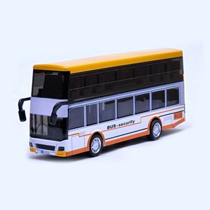 اسباب بازی ماشین فلزی اتوبوس دو طبقه چراغدار و موزیکال مدل Double-Decker Bus Model_Metal_اسباب بازی