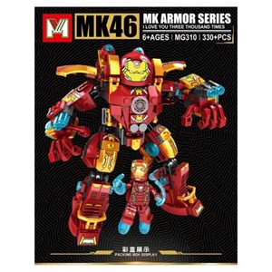 لگو مارول مرد آهنی هالک باستر 330 قطعه مدل Iron Man Hulkbuster MK46 MG310_اسباب بازی
