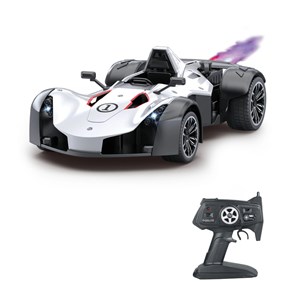 ماشین کنترلی مسابقه دودزا سفید مقیاس 1:12 مدل RC Die-Cast Spray Racing Car MZ2034_اسباب بازی