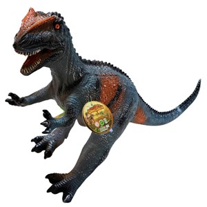 اکشن فیگور دایناسور تیرکس بزرگ نرم و صدا دار طوسی Jurassic World Voice Dinosaur Figures_اسباب بازی