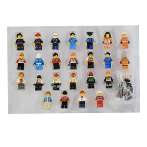 اکشن فیگور لگو مینی پلیس شهر مجموعه 24 عددی مدل City fire police minifigure 24 pcs_اسباب بازی