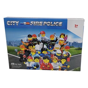 اکشن فیگور لگو مینی پلیس شهر مجموعه 24 عددی مدل City fire police minifigure 24 pcs_اسباب بازی