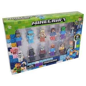 اکشن فیگور لگو مدل ماینکرافت مجموعه 12 عددی MINECRAFT_اسباب بازی
