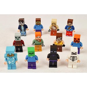 اکشن فیگور لگو مدل ماینکرافت مجموعه 12 عددی MINECRAFT_اسباب بازی