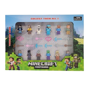 اکشن فیگور لگو ماینکرافت مجموعه 12 عددی MINECRAFT_اسباب بازی