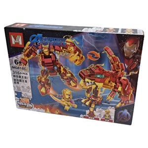 لگو مارول آیرون من و تانوس 316 قطعه مدل MG818C Thanos and Iron Man lego marvel_اسباب بازی