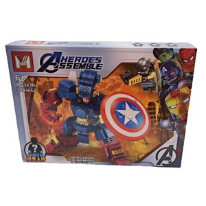 لگو مارول ربات کاپیتان آمریکا 328 قطعه مدل MG323D Captain America lego marvel_اسباب بازی