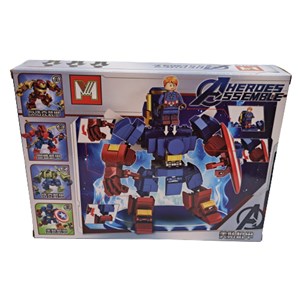 لگو مارول ربات کاپیتان آمریکا 328 قطعه مدل MG323D Captain America lego marvel_اسباب بازی
