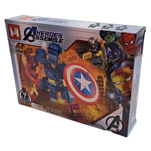لگو مارول ربات کاپیتان آمریکا 328 قطعه مدل MG323D Captain America lego marvel_اسباب بازی