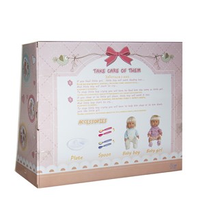 عروسک دوقلو دختر و پسر حسود warm baby وارم بی بی_اسباب بازی