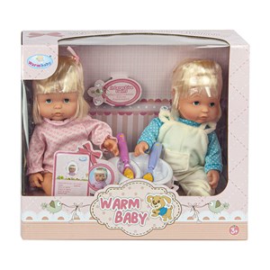 عروسک دوقلو دختر و پسر حسود warm baby وارم بی بی_اسباب بازی