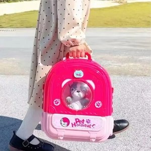 کوله پشتی ست نگهداری سگ خانگی رنگ آبی _اسباب بازی