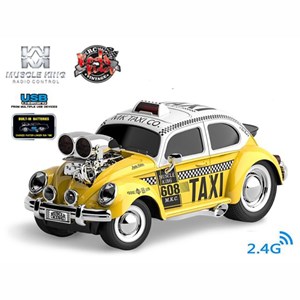 ماشین کنترلی موزیکال طرح تاکسی زرد مدل Radio-controlled taxi toy car_اسباب بازی