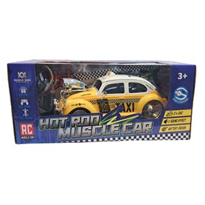 ماشین کنترلی موزیکال طرح تاکسی زرد مدل Radio-controlled taxi toy car_اسباب بازی