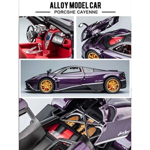 اسباب بازی ماشین فلزی پاگانی هوایرا بنفش مقیاس 1:24 Pagani Huayra_اسباب بازی