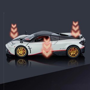 اسباب بازی ماشین فلزی پاگانی هوایرا سفید مقیاس 1:24 Pagani Huayra_اسباب بازی