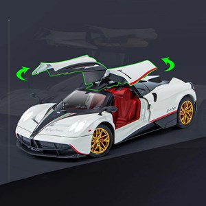 اسباب بازی ماشین فلزی پاگانی هوایرا سفید مقیاس 1:24 Pagani Huayra_اسباب بازی
