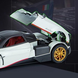 اسباب بازی ماشین فلزی پاگانی هوایرا سفید مقیاس 1:24 Pagani Huayra_اسباب بازی