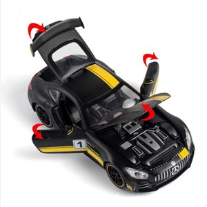 اسباب بازی ماشین فلزی چه ژی مشکی طرح مرسدس بنز مقیاس 1:24 مدل Benz AMG GTR Racing Car_اسباب بازی