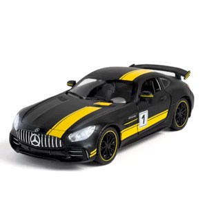 اسباب بازی ماشین فلزی چه ژی مشکی طرح مرسدس بنز مقیاس 1:24 مدل Benz AMG GTR Racing Car_اسباب بازی